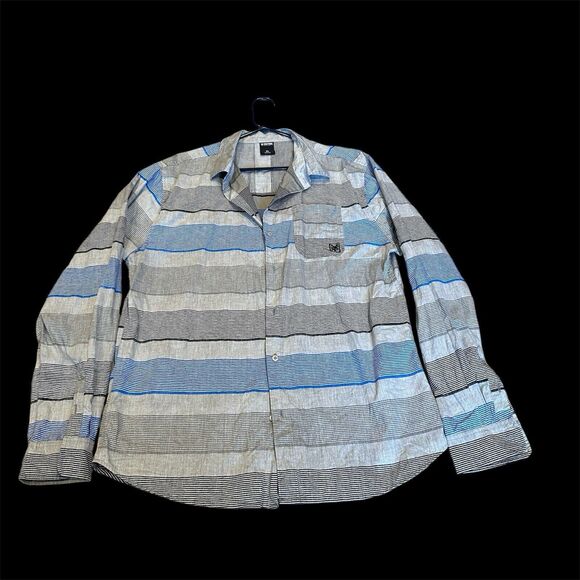 Zoo York Striped Long‎ Sleeve Button Up. Size XL. - Picture 1 of 6